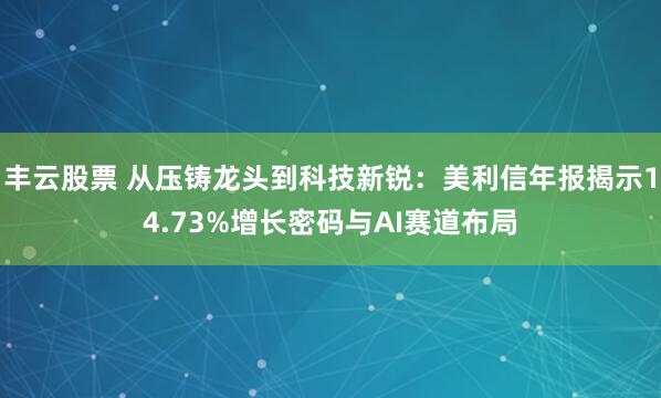 丰云股票 从压铸龙头到科技新锐：美利信年报揭示14.73%增长密码与AI赛道布局